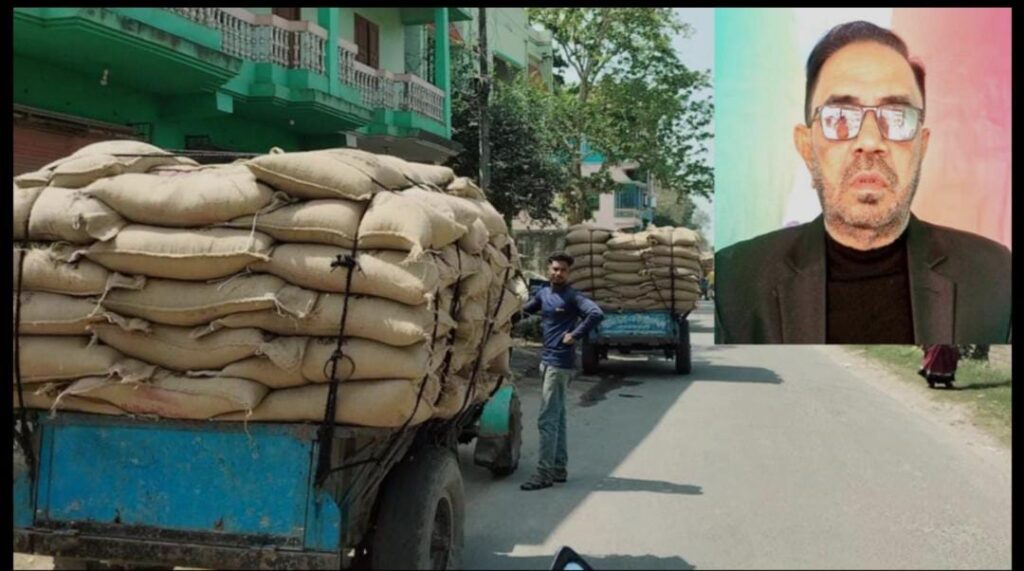 শার্শায় বিএনপি নেতার বিরুদ্ধে ১৫৫ বস্তা চাল লুটের অভিযোগ।