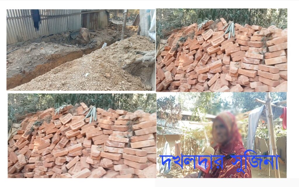 হলদিয়ায় বিধবা মহিলার স্বামীর জমি দখল করে বাড়ি নির্মাণ, থানায় অভিযোগ করেও আইনের প্রতি অবজ্ঞা।