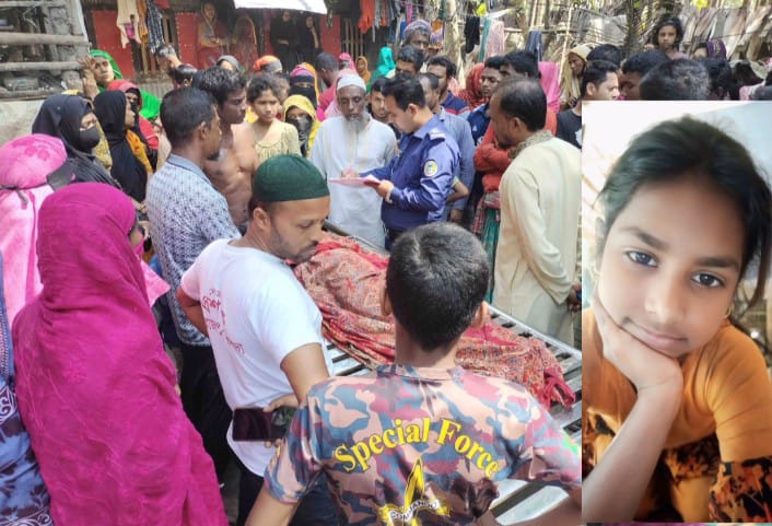 নির্মানাধীন বেরিবাঁধের গাছ চাপায় স্কুলছাত্রীর মৃত্যু।